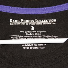 Karl Ferris Collection Jimi Hendrix Graphic Long Sleeve T Shirt Men Black