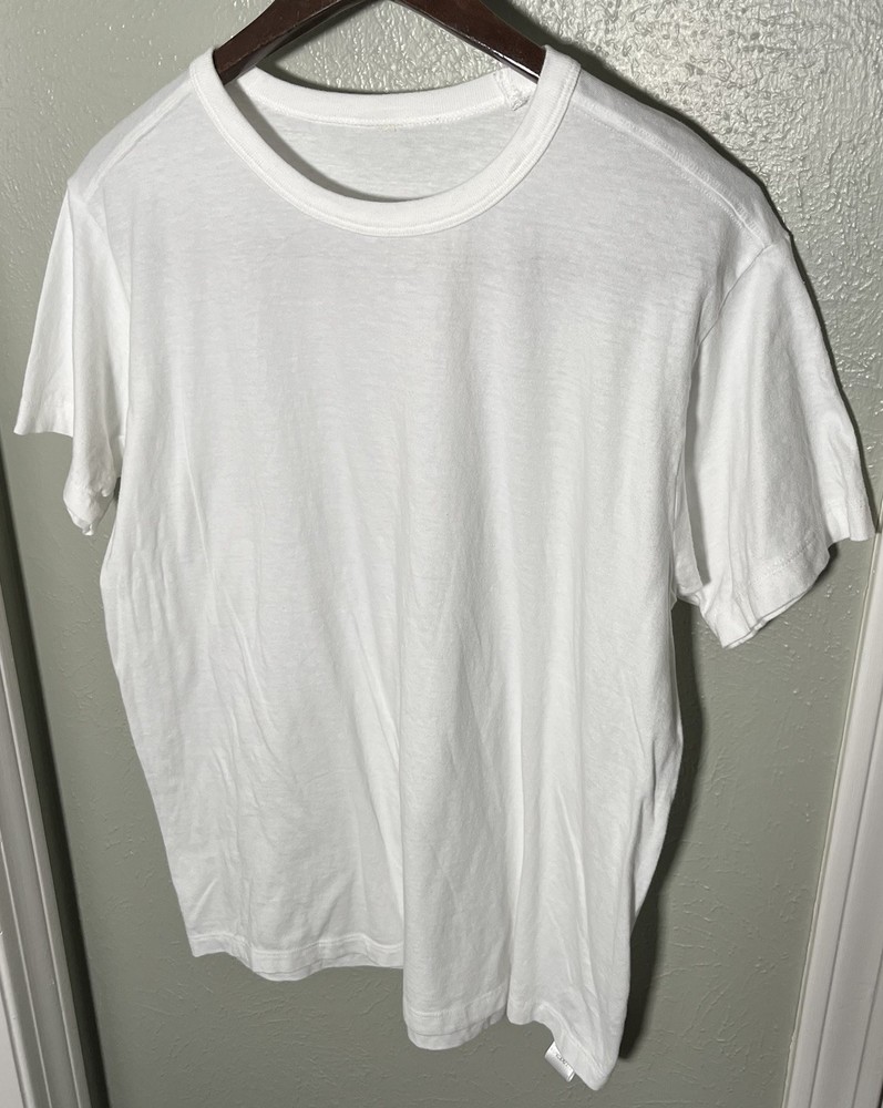 Buck Mason ToughKnit T-Shirt Mens Small White Cotton Made in USA Crewneck – NWD