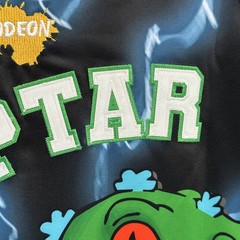 Rugrats Nickelodeon Men’s 6XL Headgear Classics Reptar Embroidered Jersey NWT
