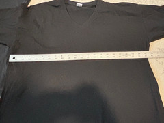 2- Mens 100% Cotton Casual T-Shirt Black White Short Sleeve Tee Crew Neck V-Neck