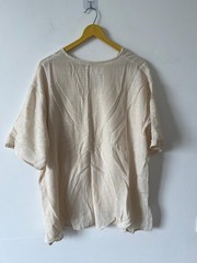 Mens Boho Linen Shirt Beige Relaxed Fit Resort Vacation Wear
