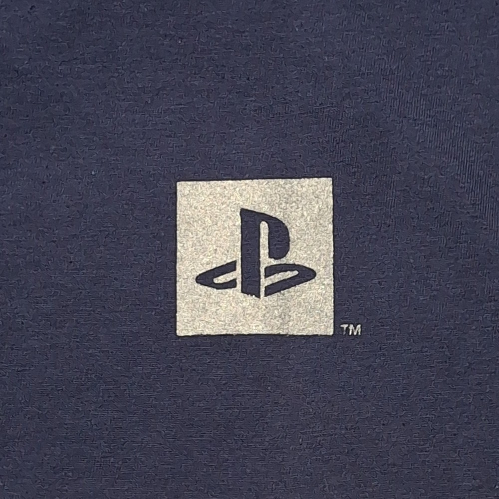 NOS Metalic Flake Mint 90s Sony PlayStation Employee New PS1 XL Hanes Beefy T