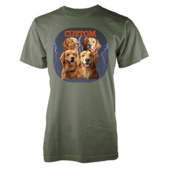 Custom Vintage Bootleg Pet Shirt Pet Photo + Name Custom Dog Portrait Adult Gift