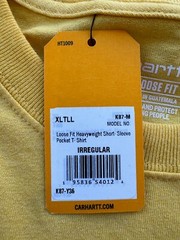 NWT Carhartt Loose Fit Heavyweight SS Pocket T-Shirt Irregular Men’s XLT Tall