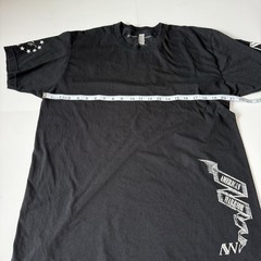 American Warrior Graphic T Shirt XL Black Born Bred Freedom USA Made