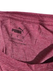 Puma Women’s Pink Heather Logo Graphic T-Shirt Short Sleeve Athletic Tee Size M
