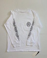 Chrome White Long Sleeve T-Shirt – Size Large (Fits smaller)