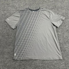 Russell T-Shirt Mens Size L Grey 360 Ventilation Athletic Graphic Mesh Gym Top