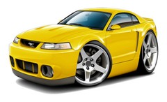 2003 2004 Ford Mustang SVT Cobra Muscle Car Art Print NEW