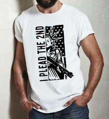I Plead The 2nd Amendment Pro Gun Liberty America Patriotic Flag Men’s Shirt