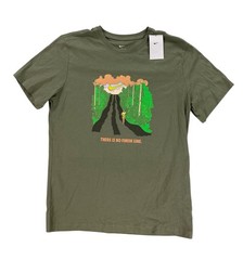 NEW Nike No Finish Line Running T Shirt Tee Green Mens Size XL HJ3678-320