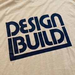 VTG 80s Design Build Paper Thin Construction Remodeling T Shirt Single Stitch L