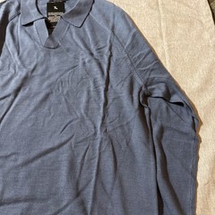 Extra Fine Merino Wool Polo In AirfoceBlue XL-Brand Tailored Athlete