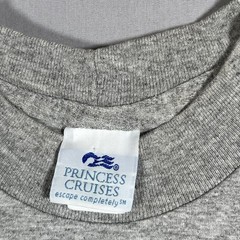 Mykonos Greece T-Shirt Men’s Large Heather Gray Cotton Princess Cruises 90s