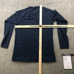 Gymshark Shirt Men Small Blue Long Sleeve Spell Out Casual Logo *