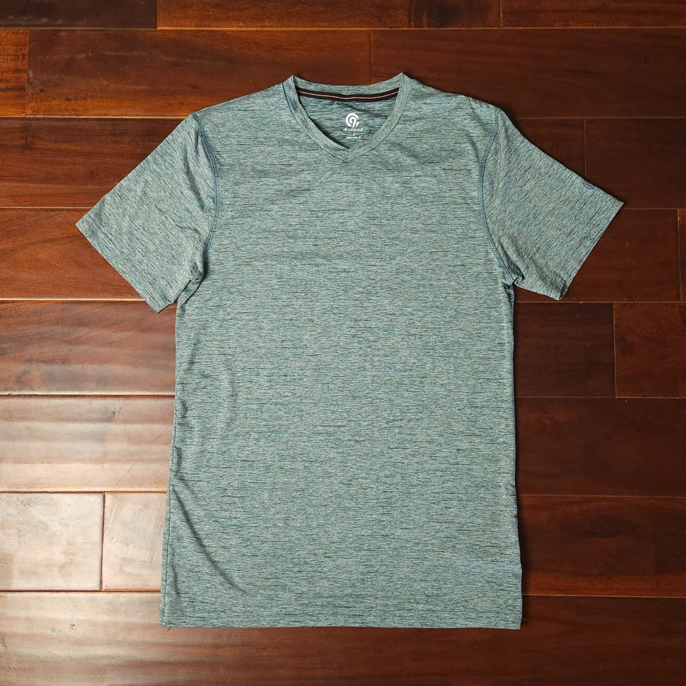 Champion C9 Men’s Small Green/Gray Breathable Quick Drying Gym Workout Tee