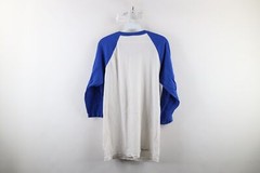 Vintage 90s Streetwear Mens Medium Blank Color Block 3/4 Sleeve Raglan T-Shirt