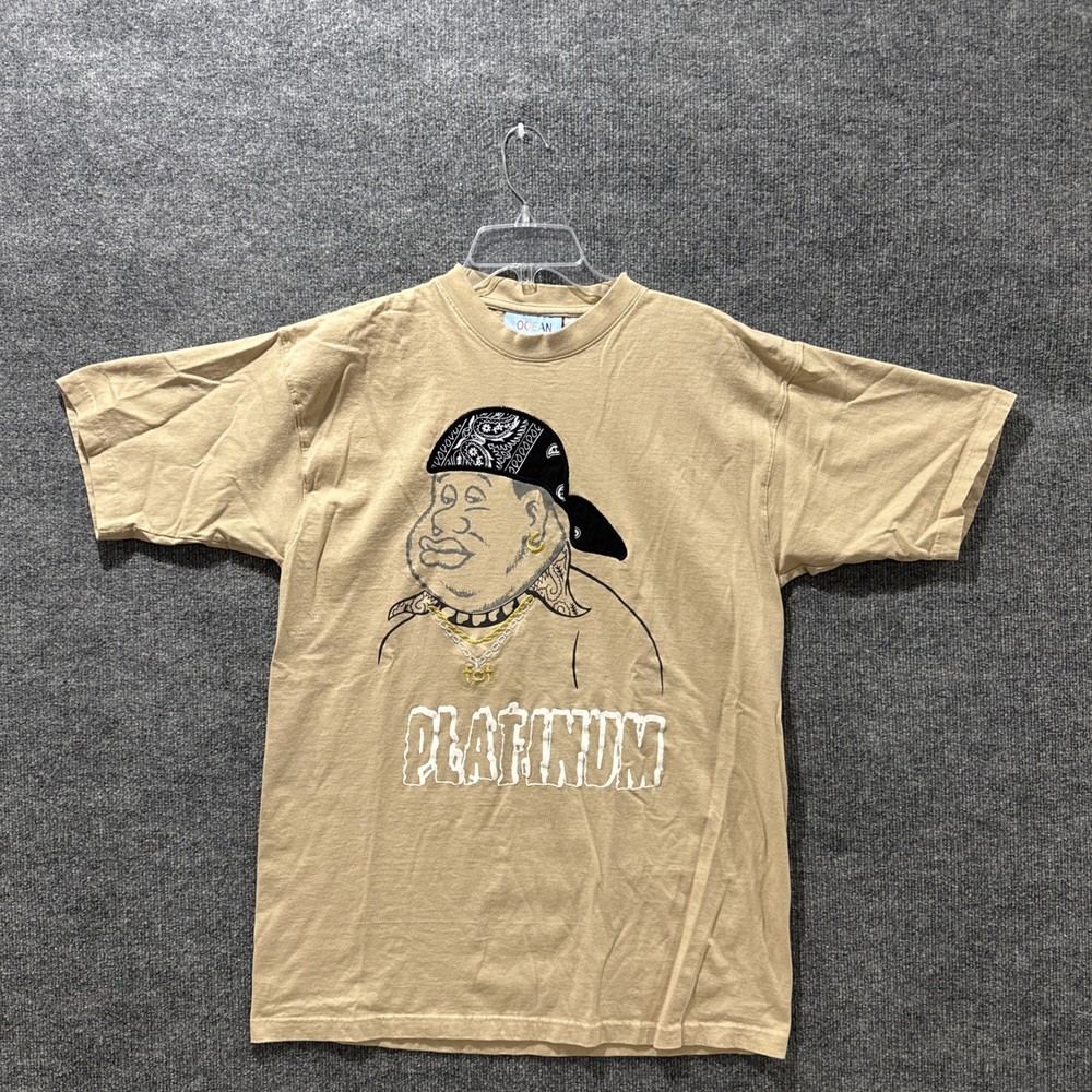 Vintage 00’s Bootleg Platinum Fubu Fat Albert Beige Short Sleeve T-Shirt Size XL