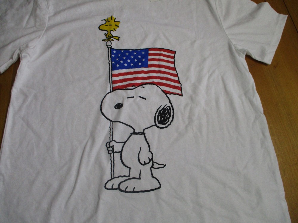 NWT Peanuts Snoopy & Woodstock Patroit Graphic T-Shirt,Unisex Large