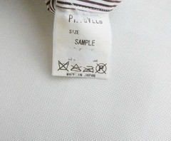 PHIGVEL Stripe Half-Zip Shirt Brown Sample M Size