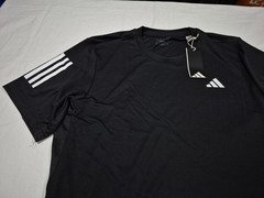 Adidas Club 3-Stripes Men’s Club Tennis T-Shirt Black-White HS3262 Regular Fit