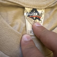 2xL Beige Style Apparel AAA TShirt1301 Men’s Plain Blank Long Sleeve T Shirts