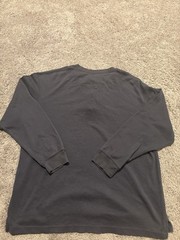 RedHead Men’s Long Sleeve Henley Shirt | Charcoal Gray Tagless XL Double Neck