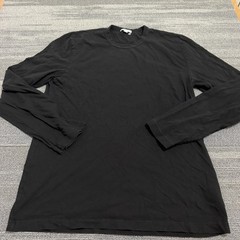 Standard James Perse Shirt Mens 3 Large Black Cotton Long Sleeve Crew USA Made