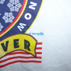 Vintage 1996 USPS Stamp Design T Shirt White Size Large Rain Snow Sleet Shine