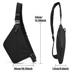 OSOCE Anti-Theft Waterproof Shoulder Backpack Sling Chest Crossbody Bag Cover