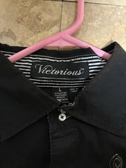 Y2k Victorious Dress Shirt Men’s Large Affliction Like Graphic Dress Shirt