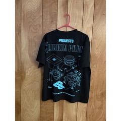 Linkin Park Meteora 20 Year Anniversary Projects T-Shirt Black Cyan Large