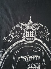 Diesel Y2K Black T-Shirt Men’s Small Tee Retro Design 100% Cotton Casual Smart