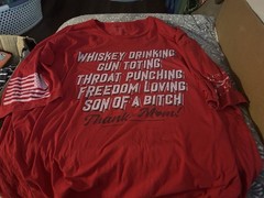 Grunt Style Men’s Red Graphic Logo Crew Neck Short Sleeve Tagless T-Shirt 4xl
