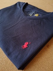 Polo Ralph Lauren Men’s Dark Blue Crewneck Tee Size L Classic Fit Shirt