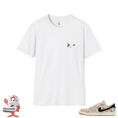 Matching Shirt For Air Jordan Retro 1 Low OG Rui Hachimura Crane Sneaker Tee