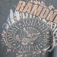 Ramones Classic Logo Black Band T-Shirt Tee Mens 2XL Grunge Punk Rock Oversize