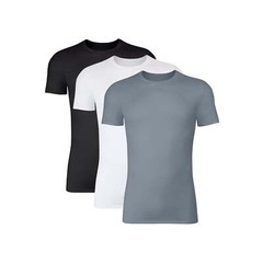 Hanes Men’s Stretch Crewneck Super Soft T-Shirts Moisture-Wicking, 3-Pack: M-2XL