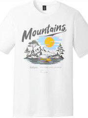 Nature Therapy Graphic Tee | Mountains & Motivational Quote, Unisex T-Shirt