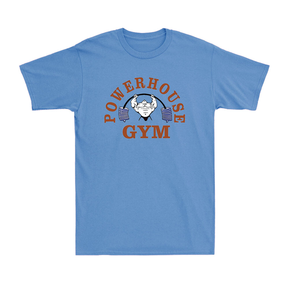 Powerhouse GYM Equipment Exercise Funny Novelty Vintage Men’s Cotton T-shirt