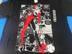 DC COMICS HARLEY QUINN BLACK MENS T-SHIRT SIZE LARGE NWT.