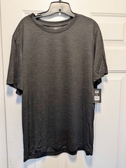 Athletic Works Driworks Quick Dry Tee Shirt Mens 2XL Short Sleeve Black NWT