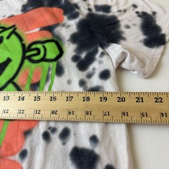 Pac-Man Shirt Mens Medium White Black Tie Dye Retro Graphic C-Life Group Ltd