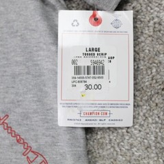 Champion AOP Shirt NWT Mens Large Gray All Over Cotton/Poly Blend S/S Pullover