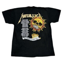 Vintage Metallica Summer Sh*t 1994 90s Band Size L Single Stitch T-Shirt REPRINT