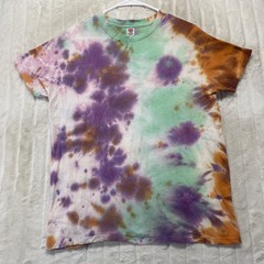 Vtg Hanes 70s 80s Tie Dye T-Shirt Mens Women M Single Stitch Hippy Woodstock