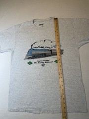 Vintage 90s Reading Railroad Lines Trains T-Shirt Size M Crusader Graphic Print