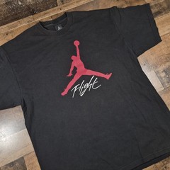Vintage Nike Air Jordan Jumpman Shirt Mens Large Black Center Logo Y2K 2000s