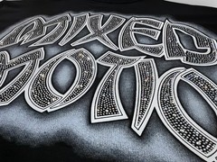 NEW 2026 Mixed Emotion Black “Seaside” Rhinestone High-Quality Men’s Tee S-XL