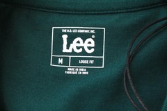 Lee Herren T-Shirt Grün 100% Baumwolle Kurzarm Rundhals Pull On M